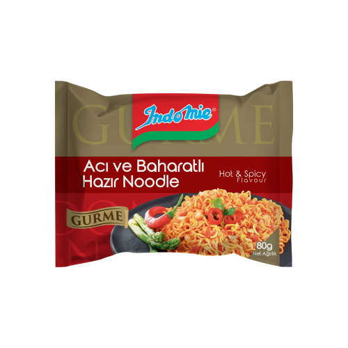 INDOMIE GOURMET HOT AND SPICY 80GR