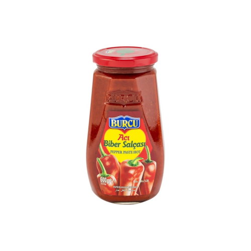 BURCU PEPPER PASTE 600 GR GLASS HOT