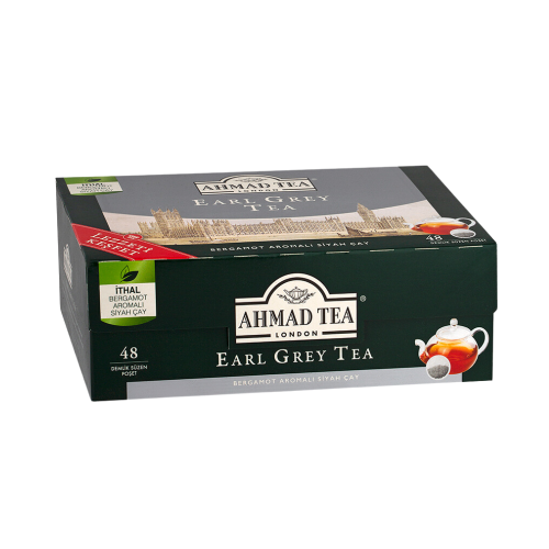 AHMAD TEA TEAPOT TEA BAGS 48 PCS EARL GREY