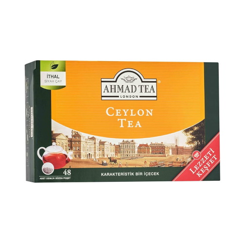 AHMAD TEA TEAPOT TEA BAGS 48 PACKS CEYLON