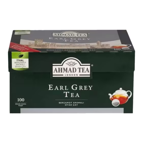 AHMAD TEA BAGS 100 PACKS EARL GRAY