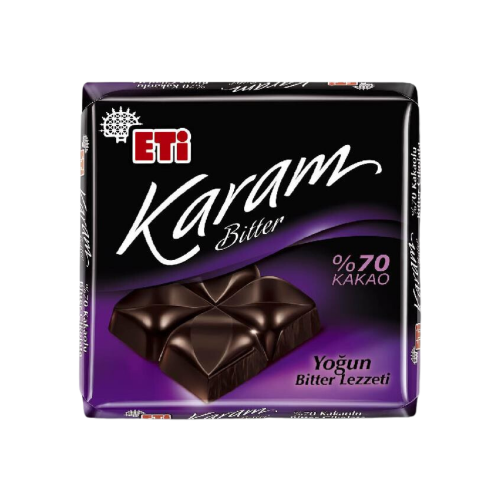 ETI KARAM BITTER CHOCOLATE %70 60GR