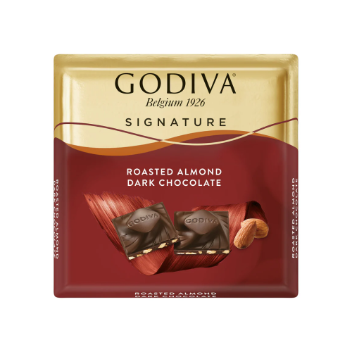 ÜLKER GODIVA DARK CHOCOLATE WITH ALMOND SQUARE 60GR