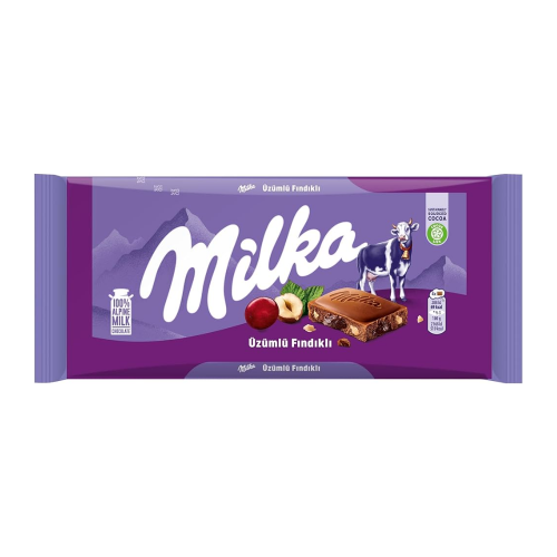 MILKA 80GR GRAPES PEANUT CHOCOLATE