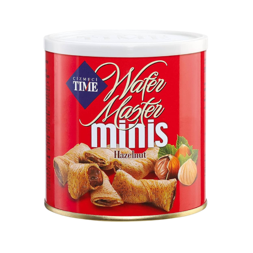 ÇİZMECİ TIME 120 GR WAFER MASTER MINIS HAZELNUT TIN