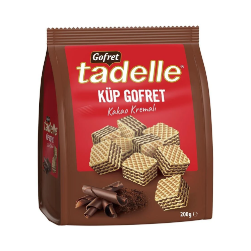 TADELLE CUBE WAFER WITH COCOA CREAM 200GR