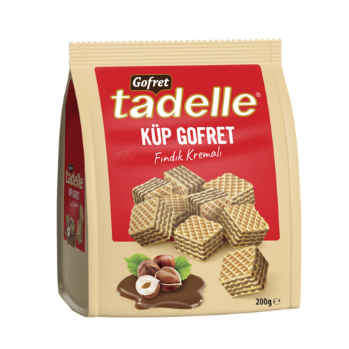 TADELLE CUBE WAFER WITH HAZELNUT CREAM