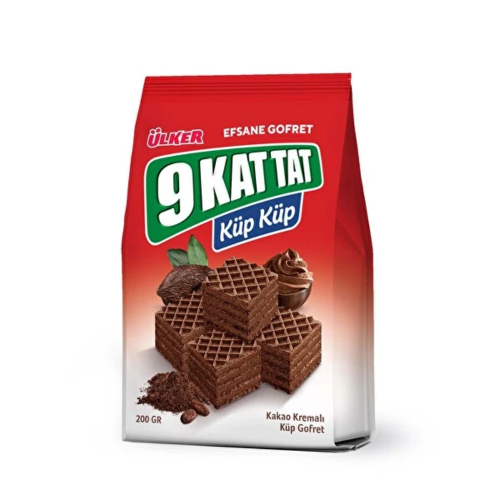 ÜLKER 9 KAT TAT CUBE WAFER COCOA 200GR