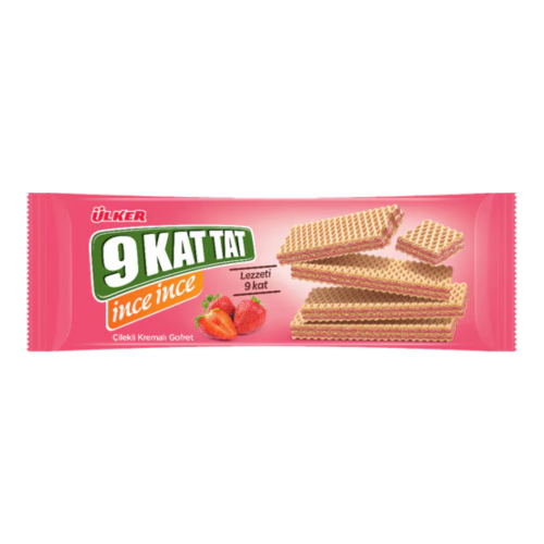 ÜLKER 9 KAT TAT STRAWBERRY WAFER 114GR