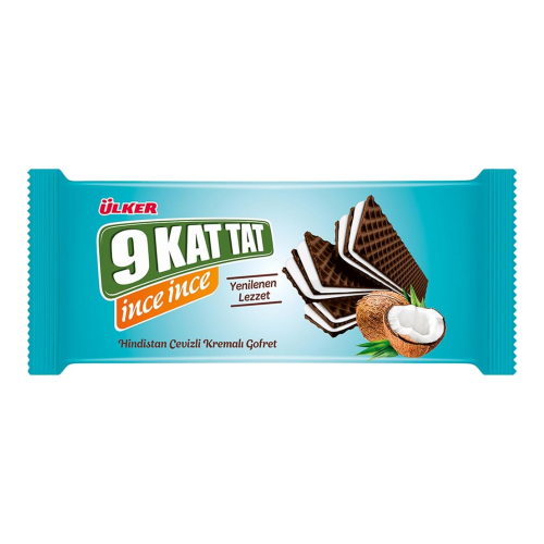 ÜLKER 9 KAT TAT WAFER COCONUT CREAM 114GR