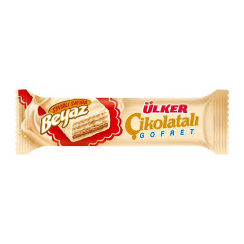 ÜLKER WHITE CHOCOLATE WAFER 35GR