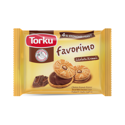 TORKU FAVORIMO CHOCOLATE CREAM WITH CREAM BISCUIT (4X61GR)