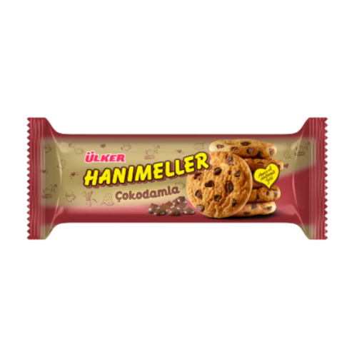 ÜLKER HANIMELLER BISCUITS CHOCOLATE DROPS 82 GR