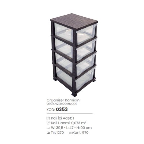 ORGANIZER COMMODE