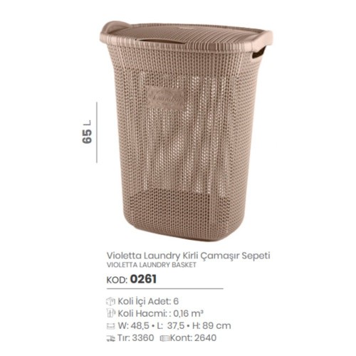 VIOLETTA LAUNDRY BASKET