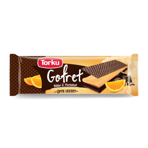 TORKU WAFER ORANGE BITTER CHOCOLATE WITH CREAM 142GR