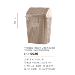 VIOLETTA FAVORITE DUSTBIN