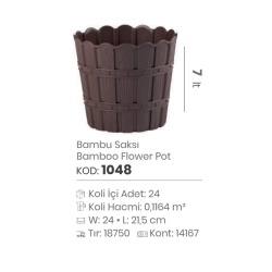 BAMBOO FLOWERPOT 7 LT