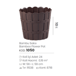 BAMBOO FLOWERPOT 10 LT