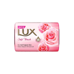 LUX BAR SOAP 80G SOFT TOUCH FRENCH ROSE AND ALMOND OIL