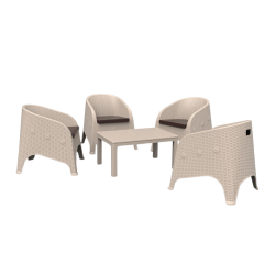 OLIVYA 4 SEAT SOFA SET