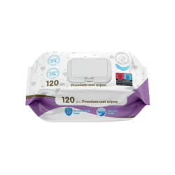 PRIVATE LABLE WET WIPES 120 PCS (PURPLE)