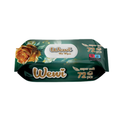 WEWİ WET WIPES 72 PCS (ROSE)