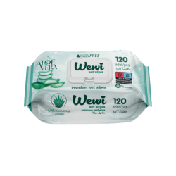 WEWİ WET WIPES 120 PCS (ALOE VERA)